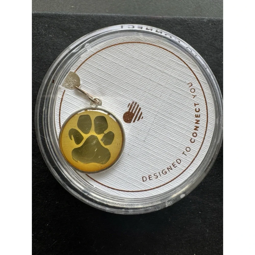 NEW Alex and Ani Paw Print‎ Gold Chain Station Charm Dog Puppy Sterling Silver